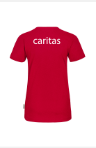 T-Shirt Emanuela - speziell für die Caritas, tailliert geschnitten, Farbe: weiß, Größe: XS