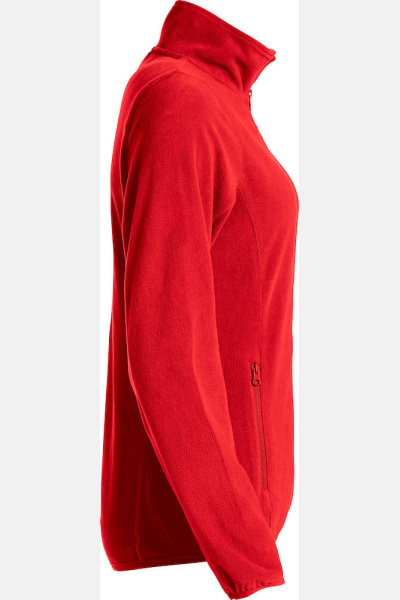 Microfleecejacke Tevara, tailliert geschnitten, Farbe: rot, Größe: XL