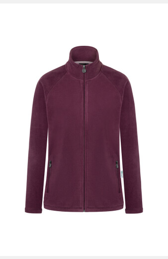 Fleecejacke Denise, tailliert geschnitten, Farbe: bordeaux, Größe: XS