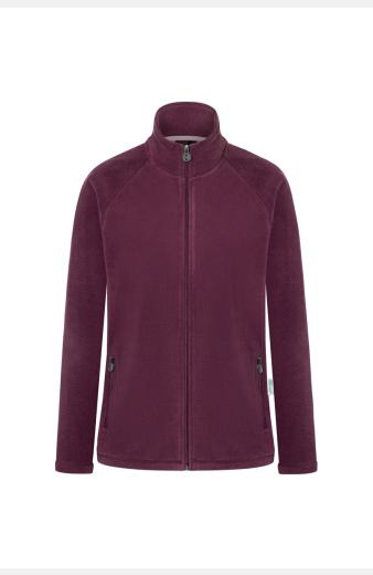 Fleecejacke Velora, tailliert geschnitten, Farbe: bordeaux, Größe: XS