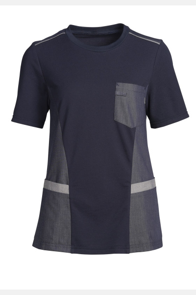 Damen Fusion Shirt Aileen, Farbe: dunkelblau, Größe: XS