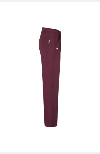 Fair und nachhaltig produzierte Unisex Bundhose Juri mit "Grüner Knopf" Label, Farbe: aubergine, Größe: 2XL