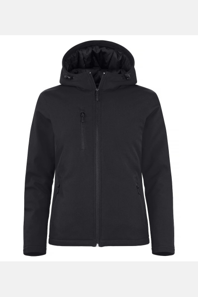 Damen Softshelljacke Pia, tailliert geschnitten, Farbe: schwarz, Größe: S