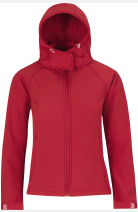 Softshelljacke Zarlina, tailliert geschnitten, Farbe: rot, Größe: XS