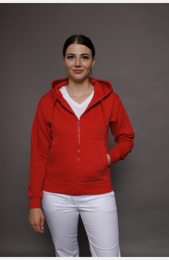 Kapuzenjacke carestin, Farbe: rot, Größe: XL