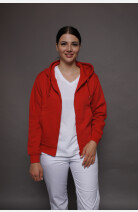 Kapuzenjacke carestin, Farbe: rot, Größe: XL