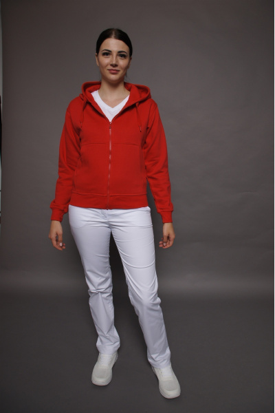 Kapuzenjacke carestin, Farbe: rot, Größe: 5XL