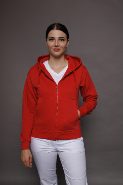 Kapuzenjacke carestin, Farbe: rot, Größe: 5XL