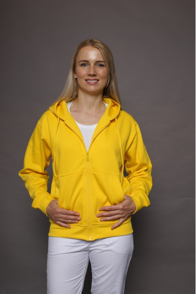 Kapuzenjacke carestin, Farbe: gelb, Größe: 4XL