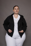 Kapuzenjacke carestin, Farbe: navy, Größe: 3XL