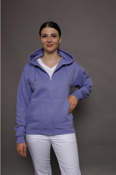 Kapuzenjacke carestin, Farbe: lila, Größe: 4XL