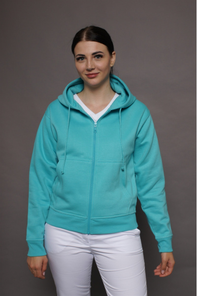 Kapuzenjacke carestin, Farbe: türkis, Größe: XXL
