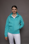 Kapuzenjacke carestin, Farbe: türkis, Größe: XXL