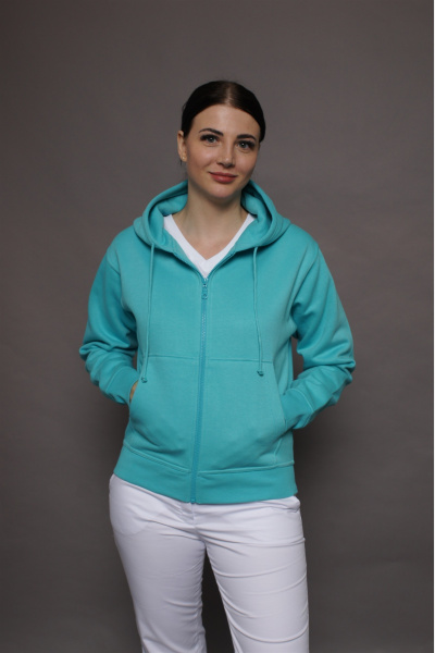 Kapuzenjacke carestin, Farbe: türkis,...