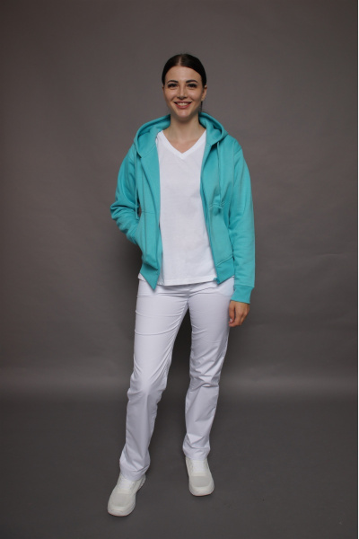Kapuzenjacke carestin, Farbe: türkis, Größe: 3XL