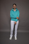 Kapuzenjacke carestin, Farbe: türkis, Größe: 3XL
