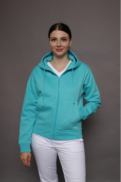 Kapuzenjacke carestin, Farbe: türkis, Größe: 4XL