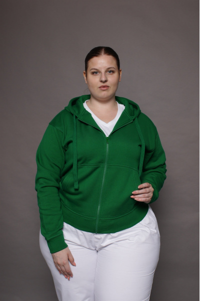 Kapuzenjacke carestin, Farbe: grün, Größe: M