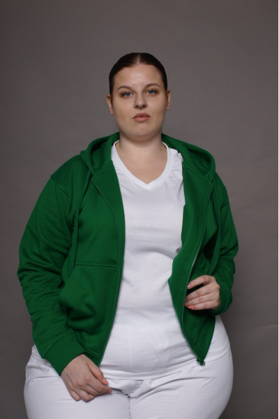 Kapuzenjacke carestin, Farbe: grün, Größe: M