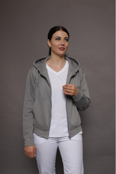 Kapuzenjacke carestin, Farbe: grau, Größe: 3XL