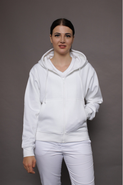 Kapuzenjacke carestin, Farbe: weiß, Größe: 5XL