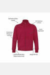 Stehkragenjacke carestin, Farbe: rot, Größe: XS