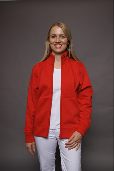 Stehkragenjacke carestin, Farbe: rot, Größe: M