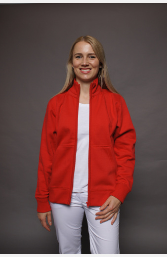 Stehkragenjacke carestin, Farbe: rot, Größe: XL