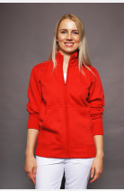 Stehkragenjacke carestin, Farbe: rot, Größe: XL