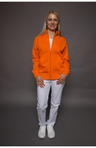 Stehkragenjacke carestin, Farbe: orange, Größe: XS