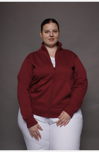 Stehkragenjacke carestin, Farbe: bordeaux, Größe: XS