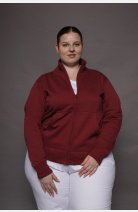 Stehkragenjacke carestin, Farbe: bordeaux, Größe: XS