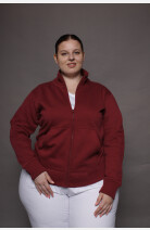 Stehkragenjacke carestin, Farbe: bordeaux, Größe: XS