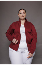 Stehkragenjacke carestin, Farbe: bordeaux, Größe: XS