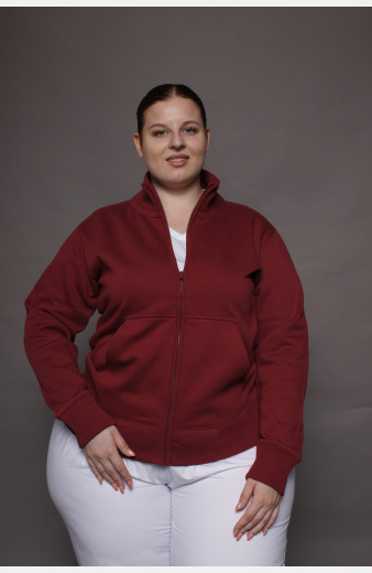 Stehkragenjacke carestin, Farbe: bordeaux,...