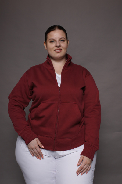 Stehkragenjacke carestin, Farbe: bordeaux,...