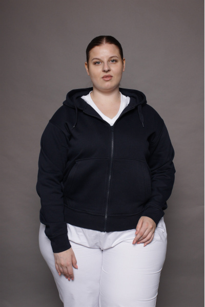 Stehkragenjacke carestin, Farbe: navy, Größe: XL