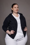 Stehkragenjacke carestin, Farbe: navy, Größe: XL