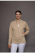 Stehkragenjacke carestin, Farbe: beige, Größe: L