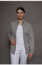 Stehkragenjacke carestin, Farbe: grau, Größe: XS