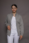Stehkragenjacke carestin, Farbe: grau, Größe: L