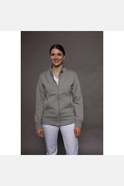 Stehkragenjacke carestin, Farbe: grau, Größe: XL