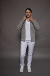 Stehkragenjacke carestin, Farbe: grau, Größe: XL