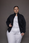 Stehkragenjacke / Sweat-Jacket, Farbe: schwarz / black, Größe: L