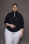 Stehkragenjacke / Sweat-Jacket, Farbe: schwarz / black, Größe: L