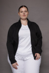 Stehkragenjacke / Sweat-Jacket, Farbe: schwarz / black, Größe: L
