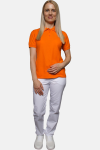 Poloshirt carestin, tailliert geschnitten, Farbe: orange, Größe: XS