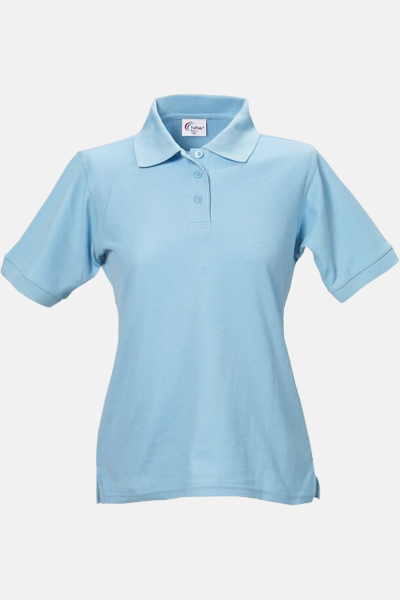 Poloshirt carestin, tailliert geschnitten, Farbe: hellblau, Größe: L