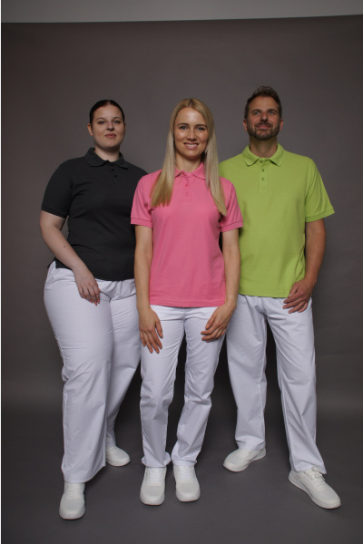 Poloshirt carestin, gerade geschnitten, Farbe: hellblau,...