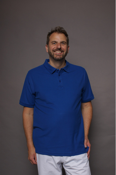Poloshirt carestin, tailliert geschnitten, Farbe: royal,...